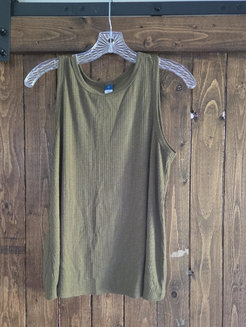 Olive Ribbed Tank Top - Old Navy Women’s Sleeveless Top